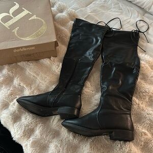 Leather boots